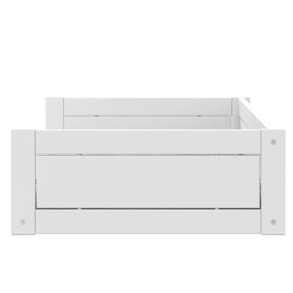 Mitwachsendes Bodenbett Montessori 90 x 200 cm - Weiss