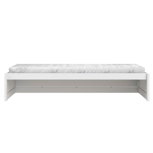 Mitwachsendes Bodenbett Montessori 90 x 200 cm - Weiss