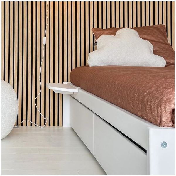 Mitwachsendes Bodenbett Montessori 90 x 200 cm - Weiss