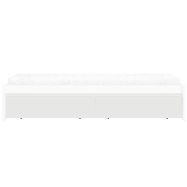 Set aus 2 Aufbewahrungsschubladen für Montessori-Bett - Weiss