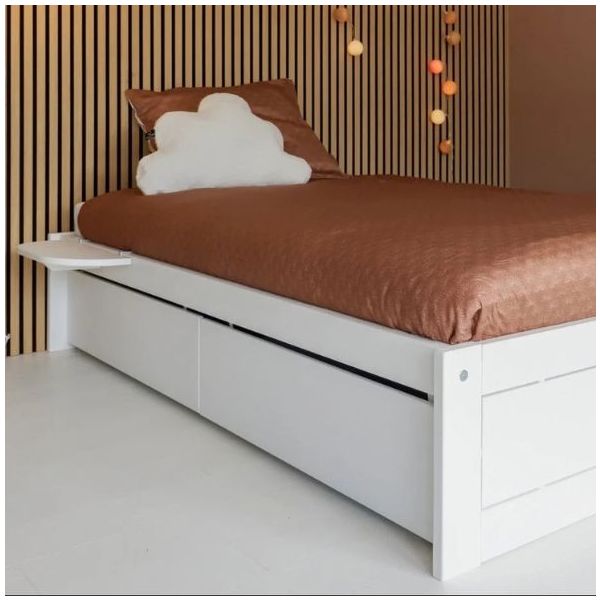 Set aus 2 Aufbewahrungsschubladen für Montessori-Bett - Weiss