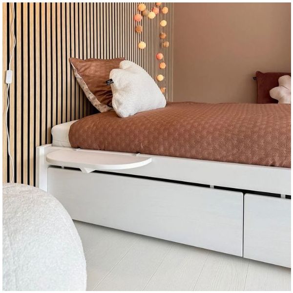 Set aus 2 Aufbewahrungsschubladen für Montessori-Bett - Weiss