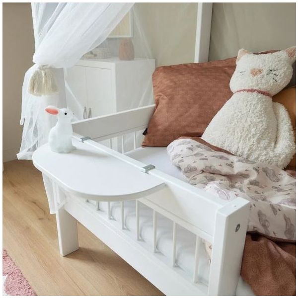 Petite barrière de sécurité à barreaux Breeze - 80 cm - Blanc