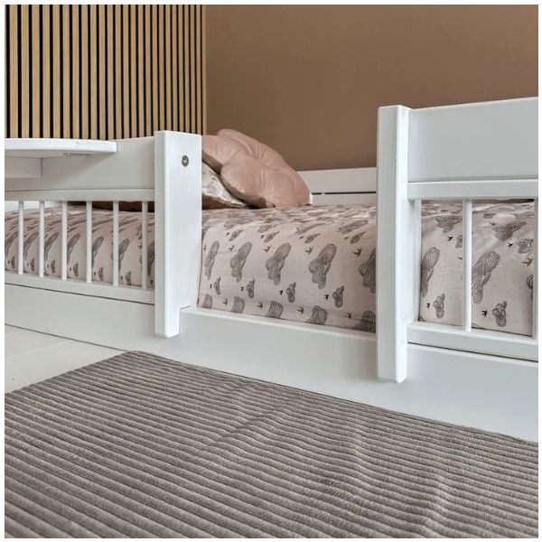 Petite barrière de sécurité à barreaux Breeze - 80 cm - Blanc