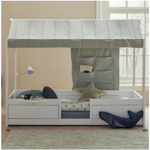 Essence Stoffdach für Hausbett – Salbeiblau