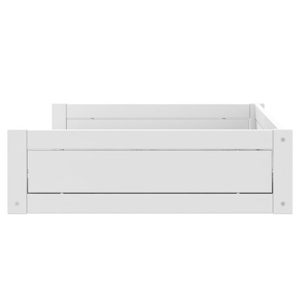 Mitwachsendes Bodenbett Montessori 120 x 200 cm - Weiss