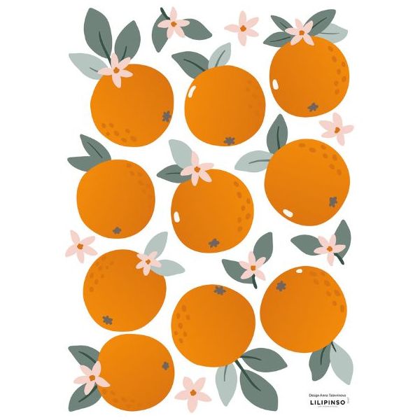 Planche de Stickers A3 - Oranges