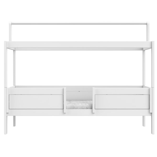 Lit 90 x 200 cm 4 en 1 avec structure supérieure - Deluxe