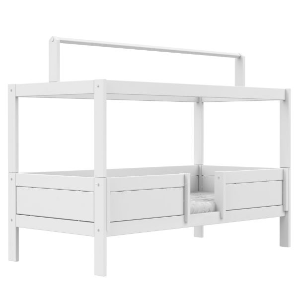 Lit 90 x 200 cm 4 en 1 avec structure supérieure - Deluxe