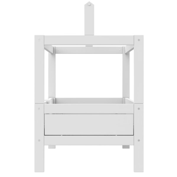 Lit 90 x 200 cm 4 en 1 avec structure supérieure - Deluxe