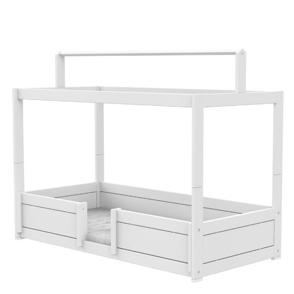 Lit 90 x 200 cm 4 en 1 avec structure supérieure - Deluxe