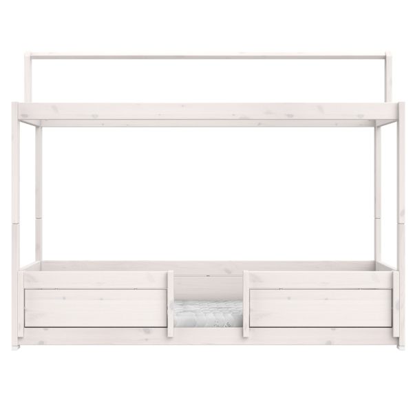 Lit 90 x 200 cm 4 en 1 avec structure supérieure - Deluxe