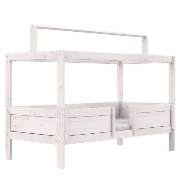 Lit 90 x 200 cm 4 en 1 avec structure supérieure - Deluxe