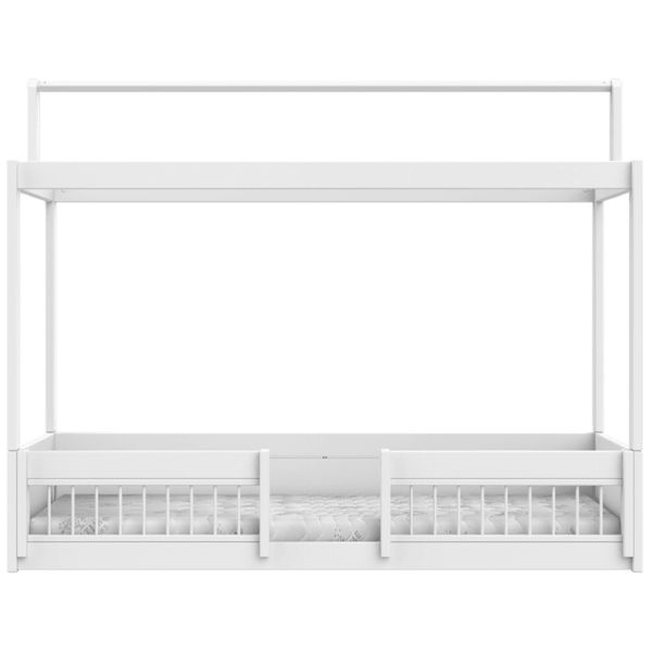 Lit Cabane Montessori 90 x 200 cm - Premium - Blanc
