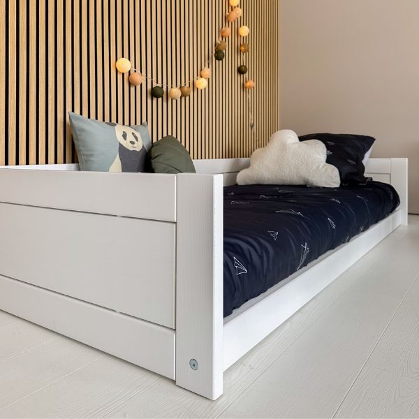 Lit Cabane Montessori 90 x 200 cm - Premium - Blanc