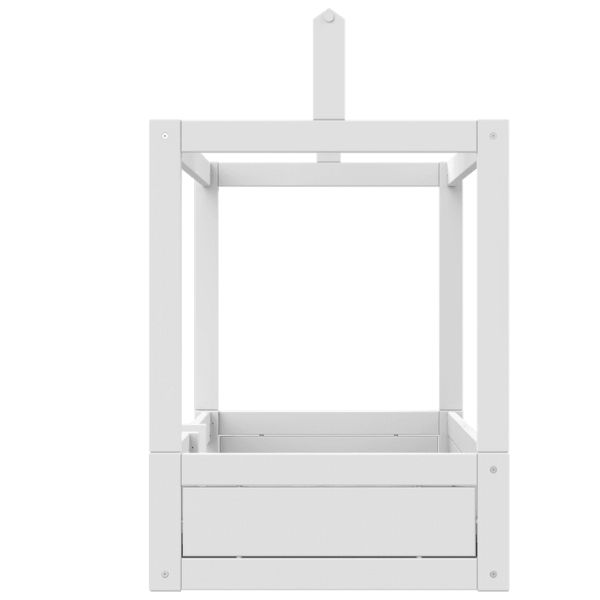 Lit Cabane Montessori 90 x 200 cm - Premium - Blanc