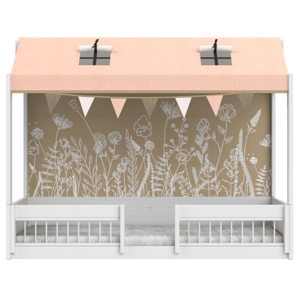 Lit Cabane Montessori 90 x 200 cm - Premium - Blanc
