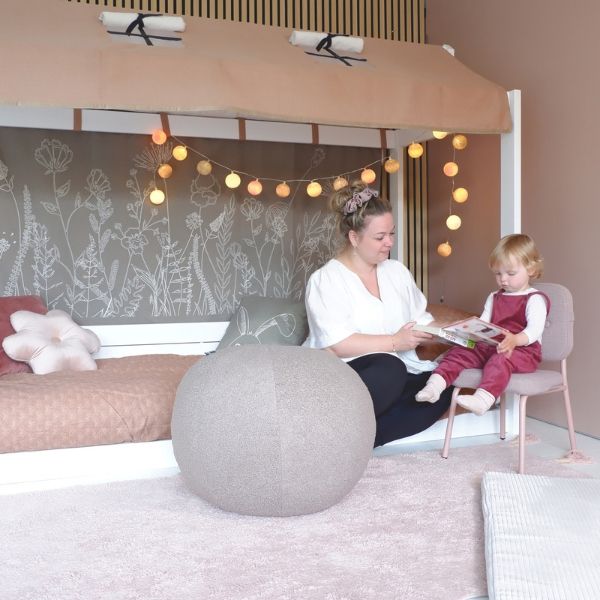 Lit Cabane Montessori 90 x 200 cm - Premium - Blanc