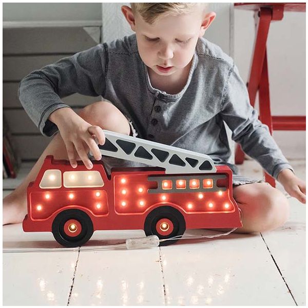 Lampe Camion de Pompiers - Rouge