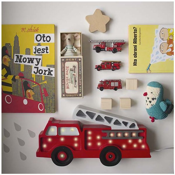 Lampe Camion de Pompiers - Rouge