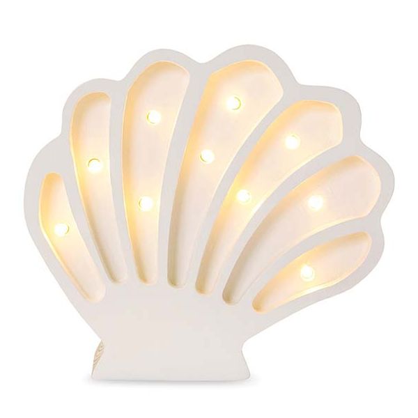 Lampe Coquillage - Blanc Perle