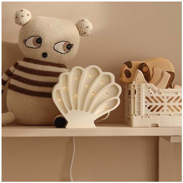 Lampe Coquillage - Blanc Perle