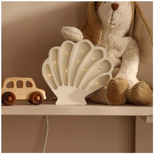 Lampe Coquillage - Blanc Perle