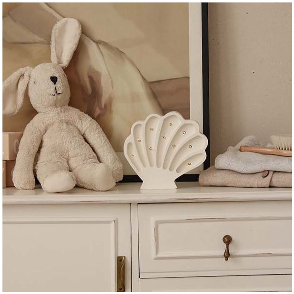 Lampe Coquillage - Blanc Perle
