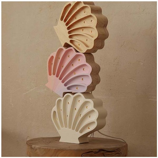 Lampe Coquillage - Blanc Perle