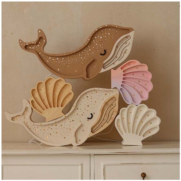 Lampe Coquillage - Blanc Perle