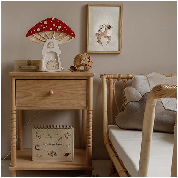 Lampe Maison Champignon - Rouge