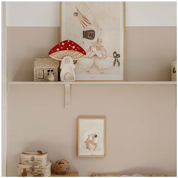 Lampe Maison Champignon - Rouge