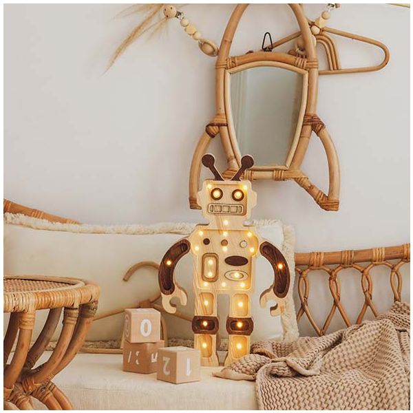 Lampe Robot - Marron