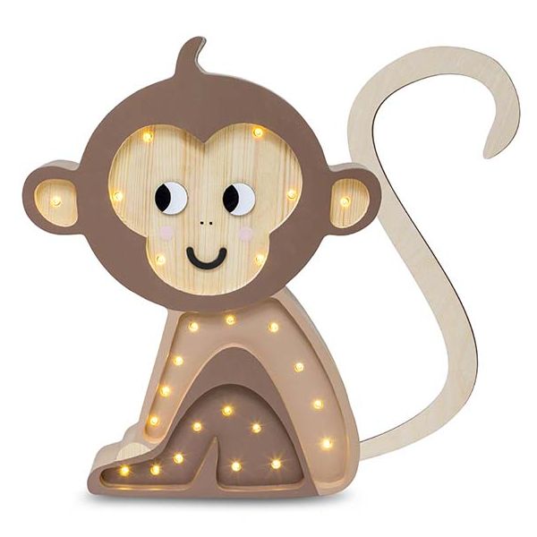 Lampe Singe - Marron