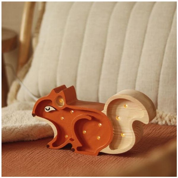 Petite Lampe Écureuil - Gingembre