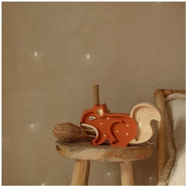 Petite Lampe Écureuil - Gingembre