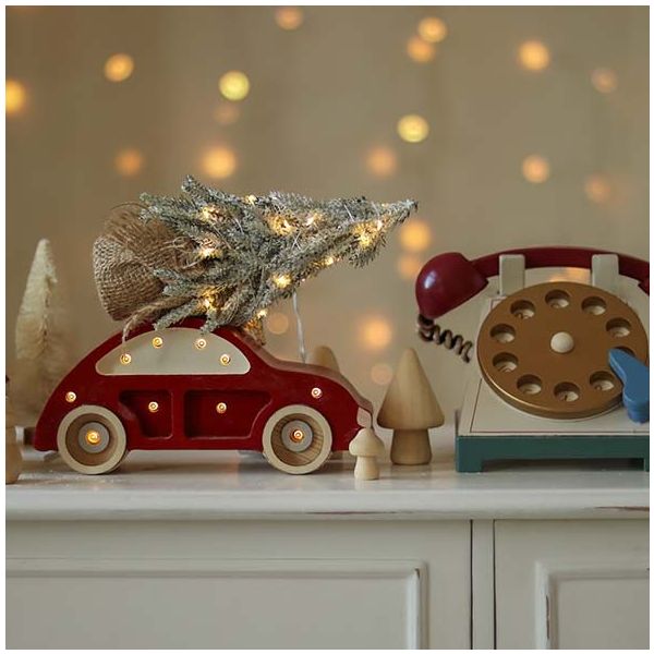 Petite Lampe Voiture Coccinelle - Rouge