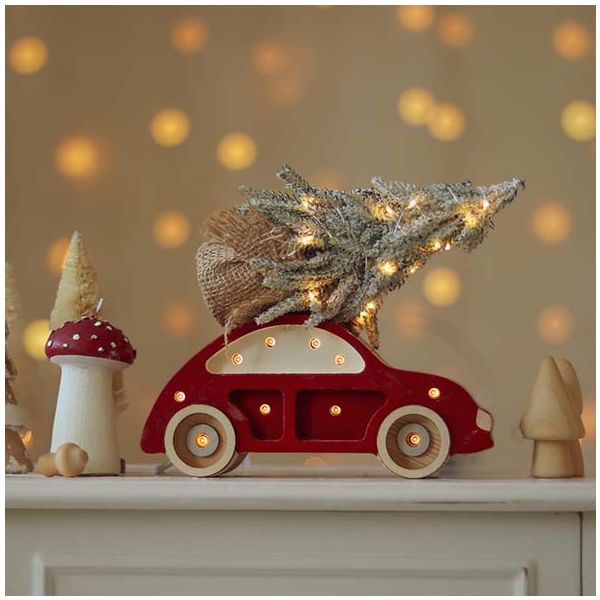 Petite Lampe Voiture Coccinelle - Rouge