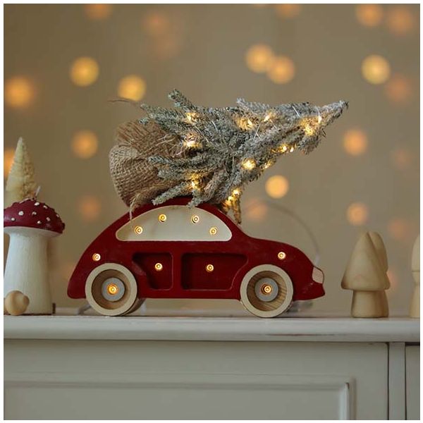 Petite Lampe Voiture Coccinelle - Rouge