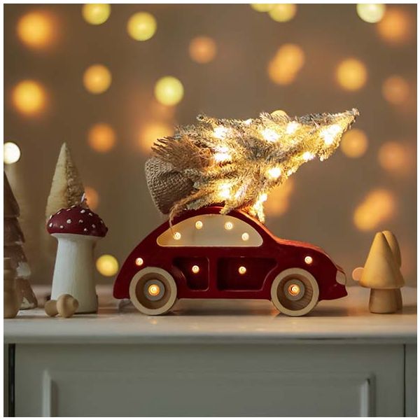 Petite Lampe Voiture Coccinelle - Rouge