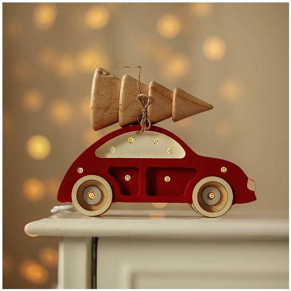 Petite Lampe Voiture Coccinelle - Rouge