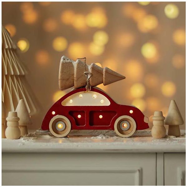 Petite Lampe Voiture Coccinelle - Rouge