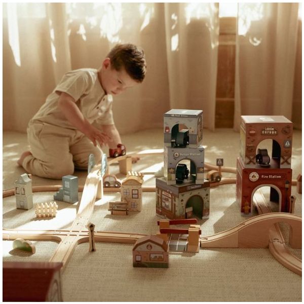 Stacking Blocks with Cars