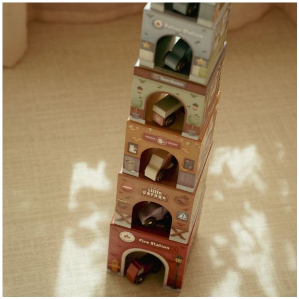 Stacking Blocks with Cars