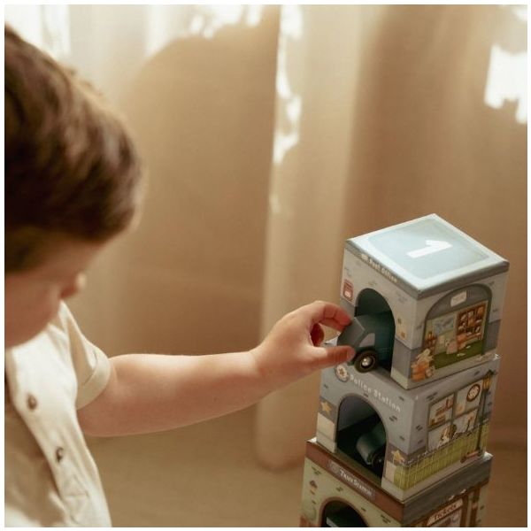 Stacking Blocks with Cars