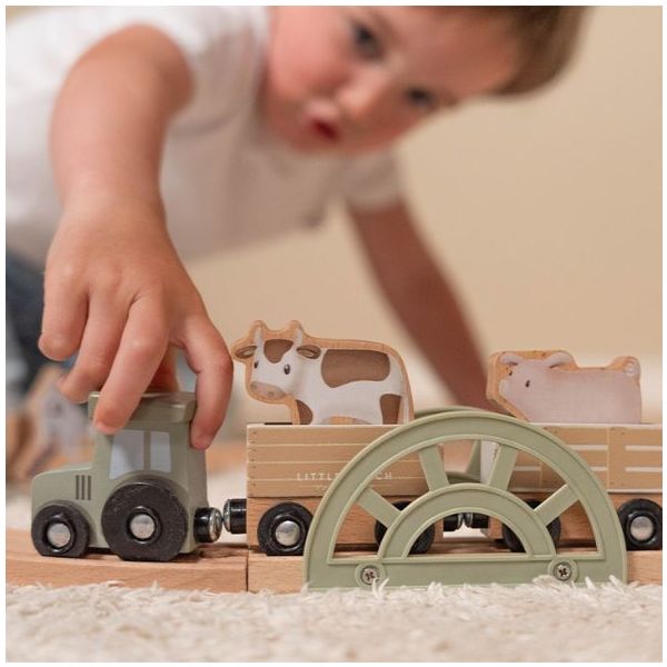 Wooden Train Set - Little Farm
