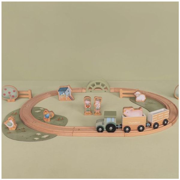 Wooden Train Set - Little Farm