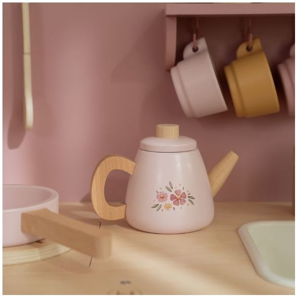 Wooden Play Kitchen with Accessories & Sound - Rose