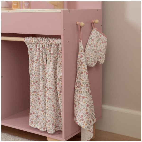 Wooden Play Kitchen with Accessories & Sound - Rose