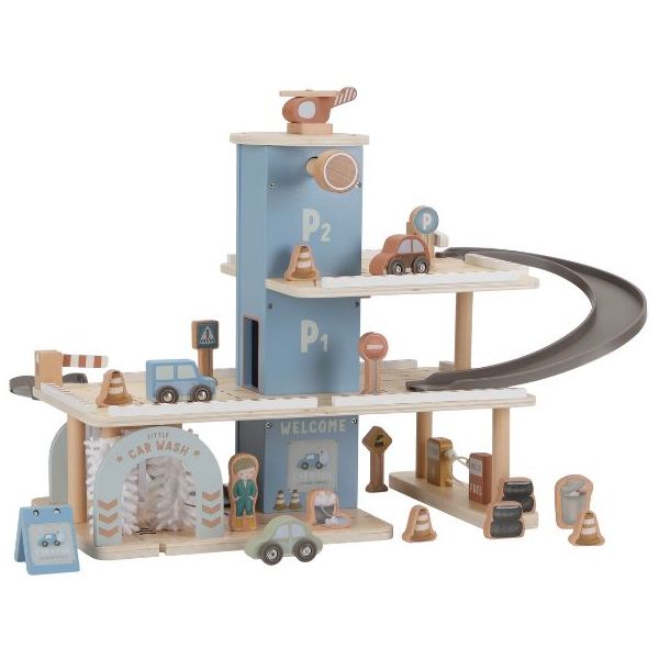 Wooden Garage with Accessories